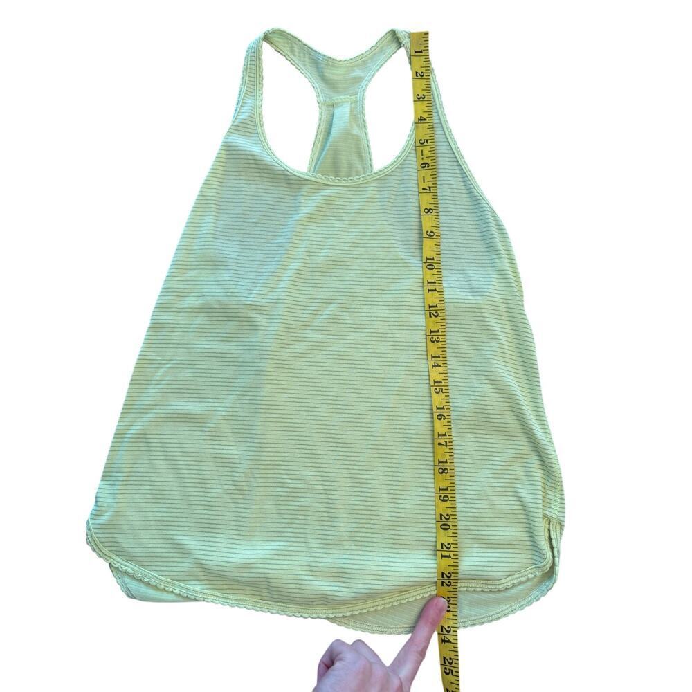 lululemon Singlet Racerback Tank Top lime green Scalloped Edge 4 Athletic Yoga